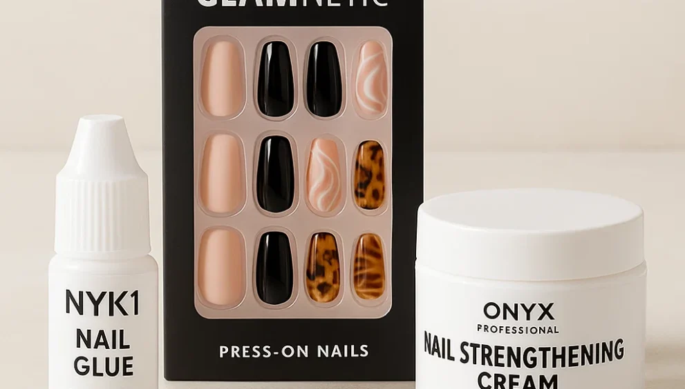 Complete Review of Top Nail Care Products on Amazon: NYK1 Nail Glue, Glamnetic Press-on Nails, and Onyx Professional Strengthening Cream