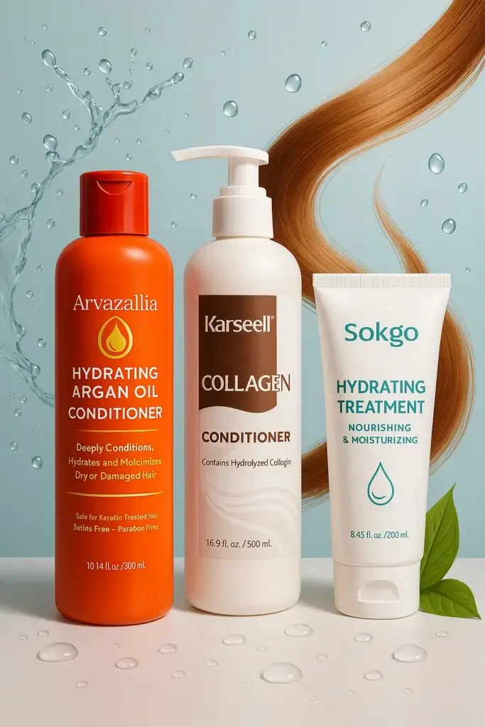 Top 3 Best Haircare Products on Amazon: Hydrating Argan, Karseell Collagen, and Sokgo Treatment