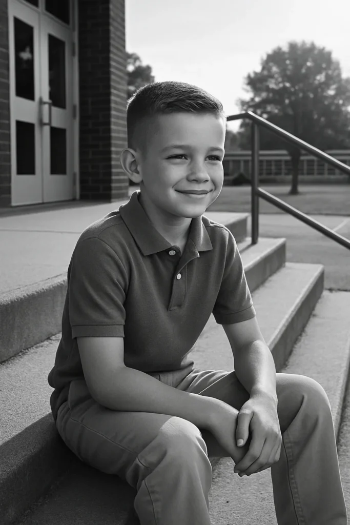 boys haircut straight fine hair