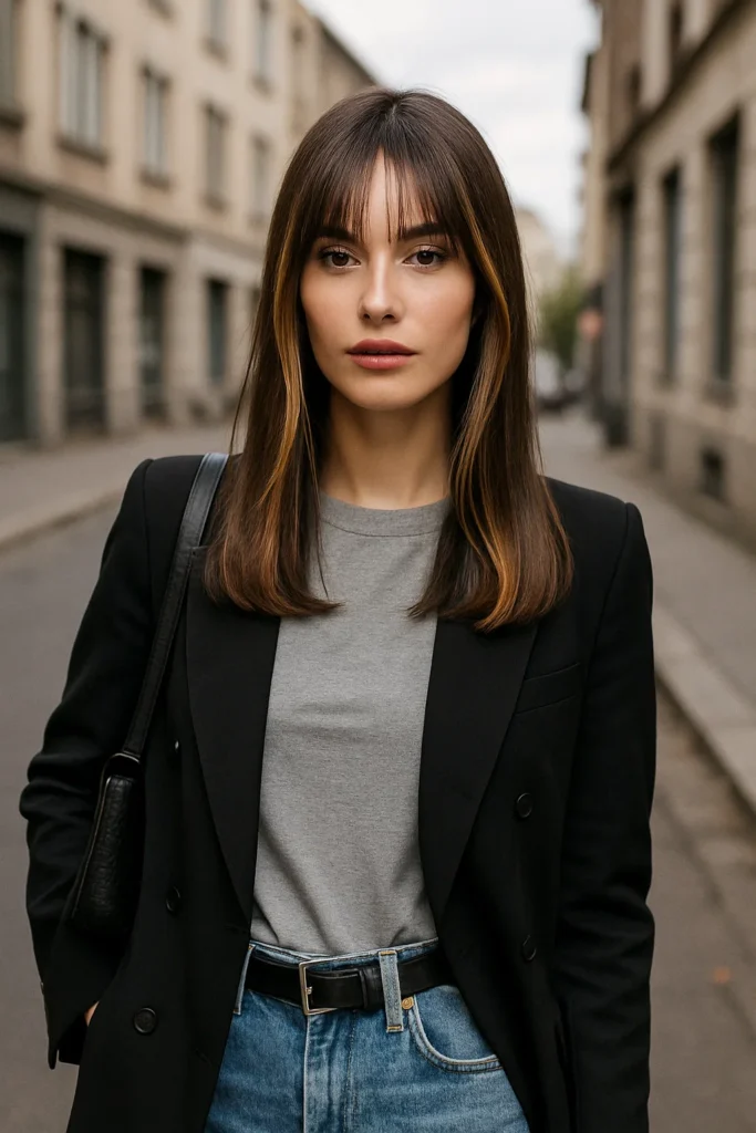 caramel highlights on brown hair