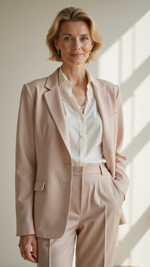 Chic short hairstyle for older women with fine hair 2025