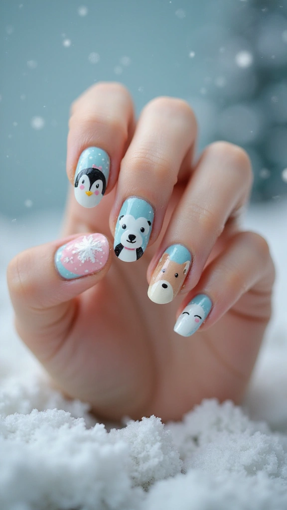 25 stunning winter nail inspirations with seasonal colors and designs