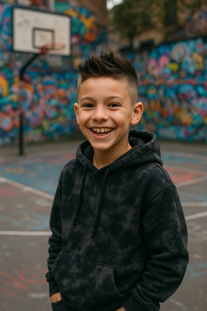 boys haircut straight fine hair