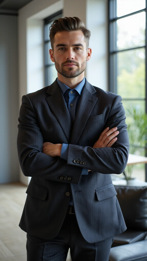 Trendy wolf haircut for men with textured layers