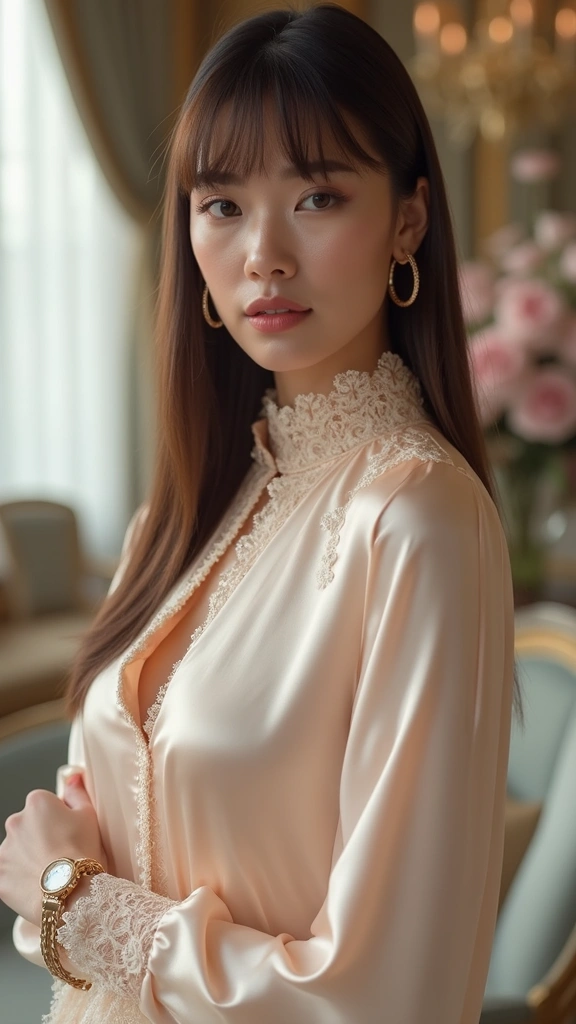 Stunning Ways to Style Medium Hair with Bangs