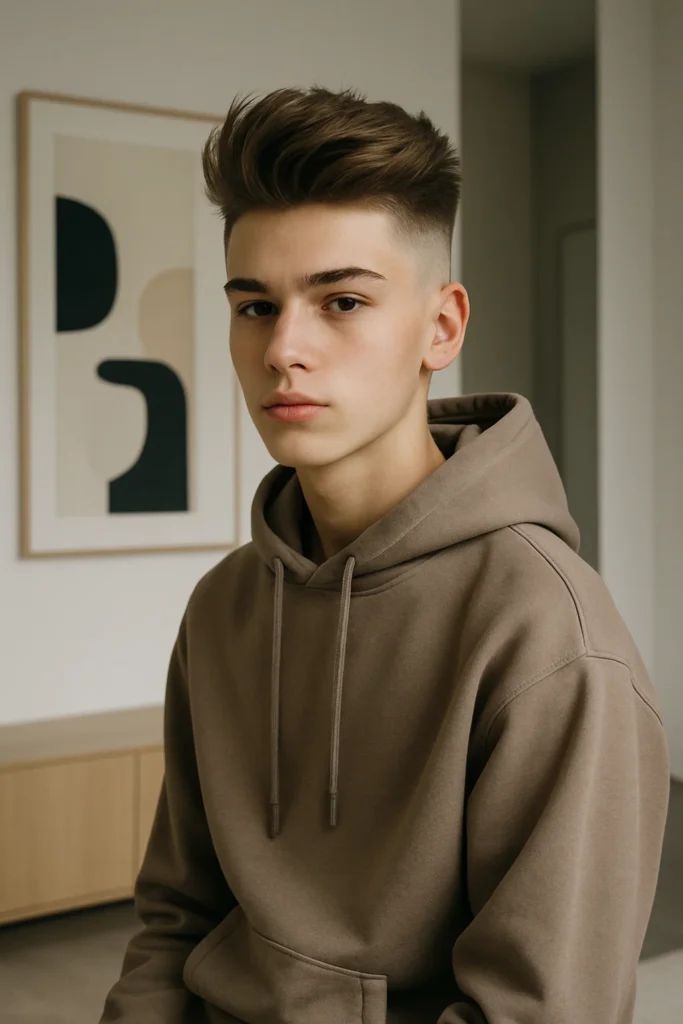 boys haircut straight fine hair