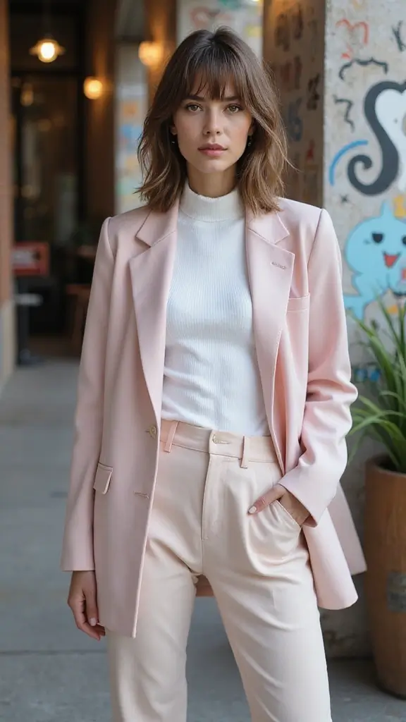 Stunning Ways to Style Medium Hair with Bangs