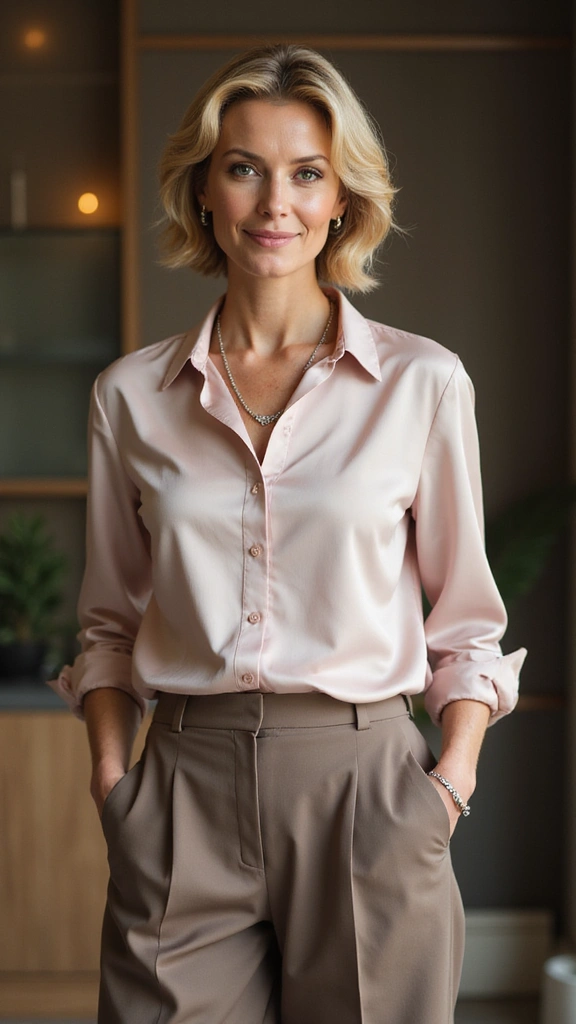 Chic short hairstyle for older women with fine hair 2025