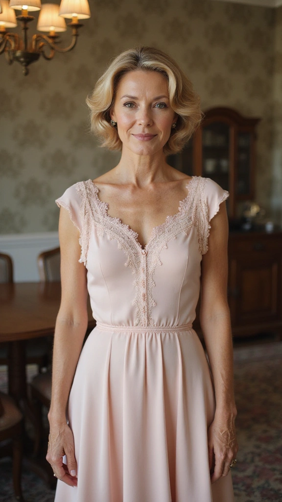 Chic mid-length hairstyle for women over 60 with fine hair 2025