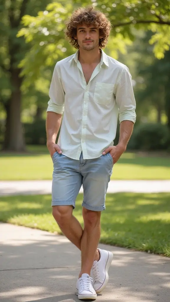 Trendy wolf haircut for men with textured layers