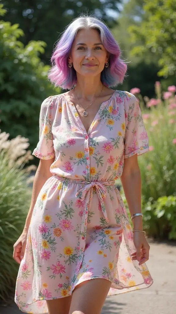 Chic mid-length hairstyle for women over 60 with fine hair 2025