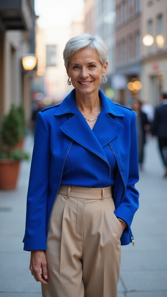 Chic mid-length hairstyle for women over 60 with fine hair 2025