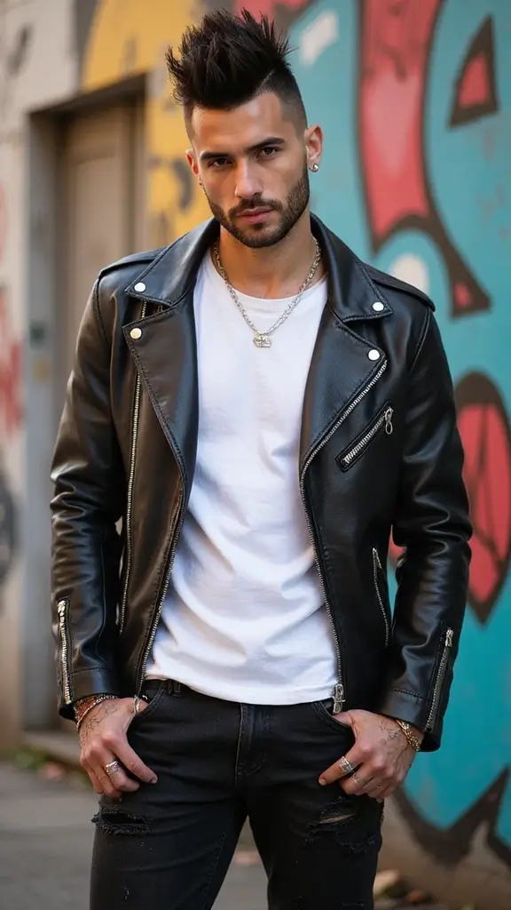 Trendy men’s haircut 2025 with fade and textured top