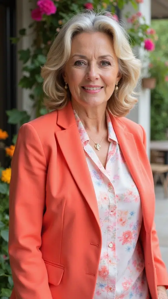 Chic mid-length hairstyle for women over 60 with fine hair 2025