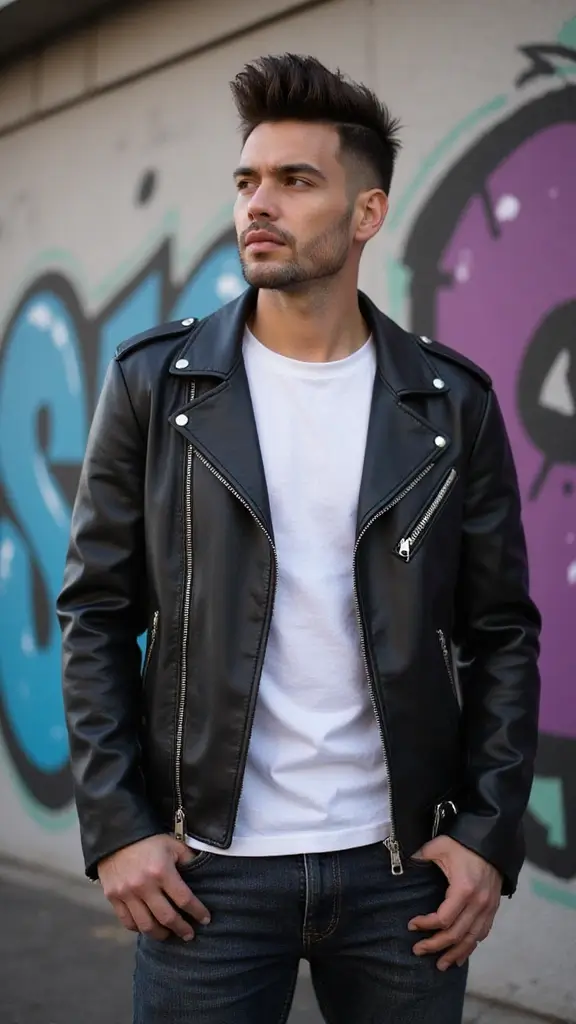 Trendy men’s haircut 2025 with fade and textured top