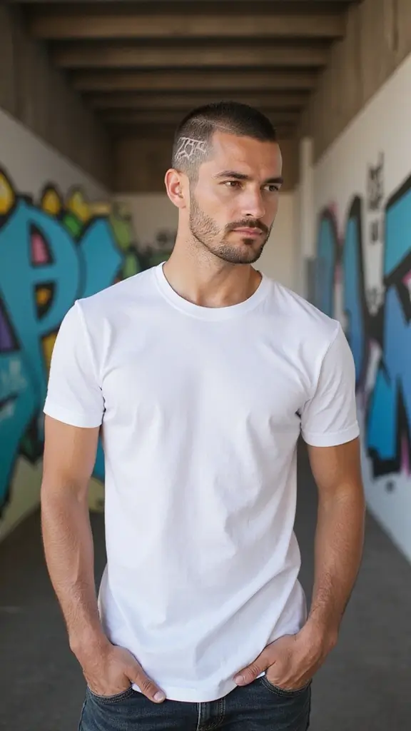 Trendy men’s haircut 2025 with fade and textured top