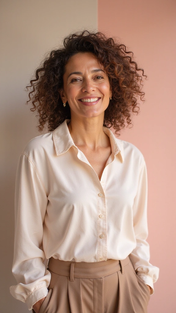 Chic mid-length hairstyle for women over 60 with fine hair 2025
