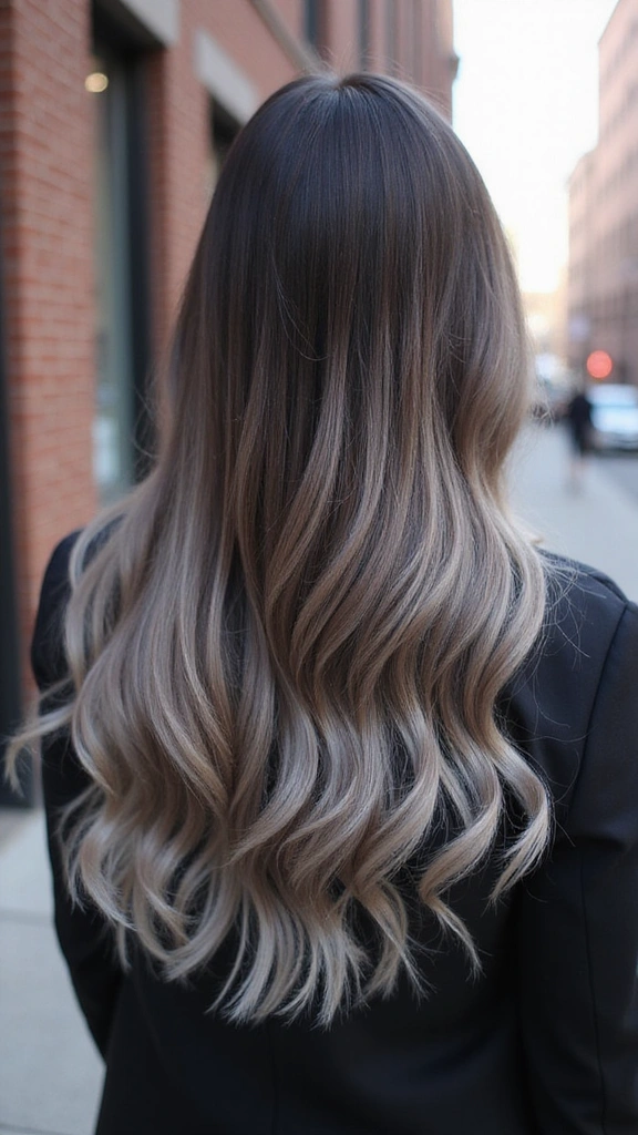 brunette balayage for dark hair