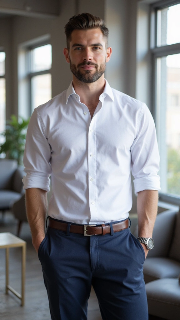 Trendy wolf haircut for men with textured layers