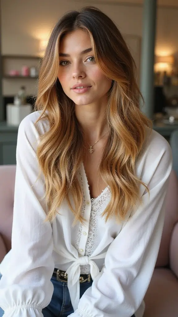 brunette balayage for dark hair