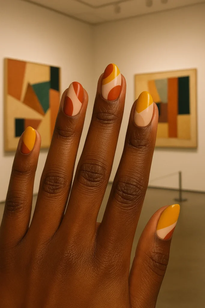 fall nails black women with trendy seasonal designs