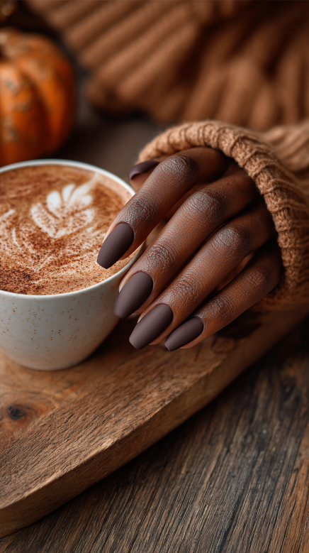 fall nails black women with trendy seasonal designs