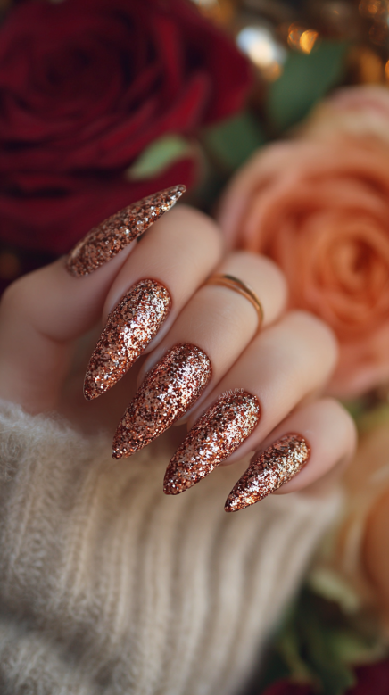 simple fall nails with autumn-inspired colors and designs