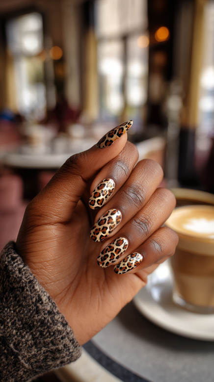 fall nails black women with trendy seasonal designs