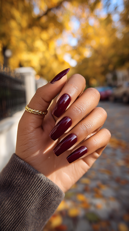 fall nails black women with trendy seasonal designs