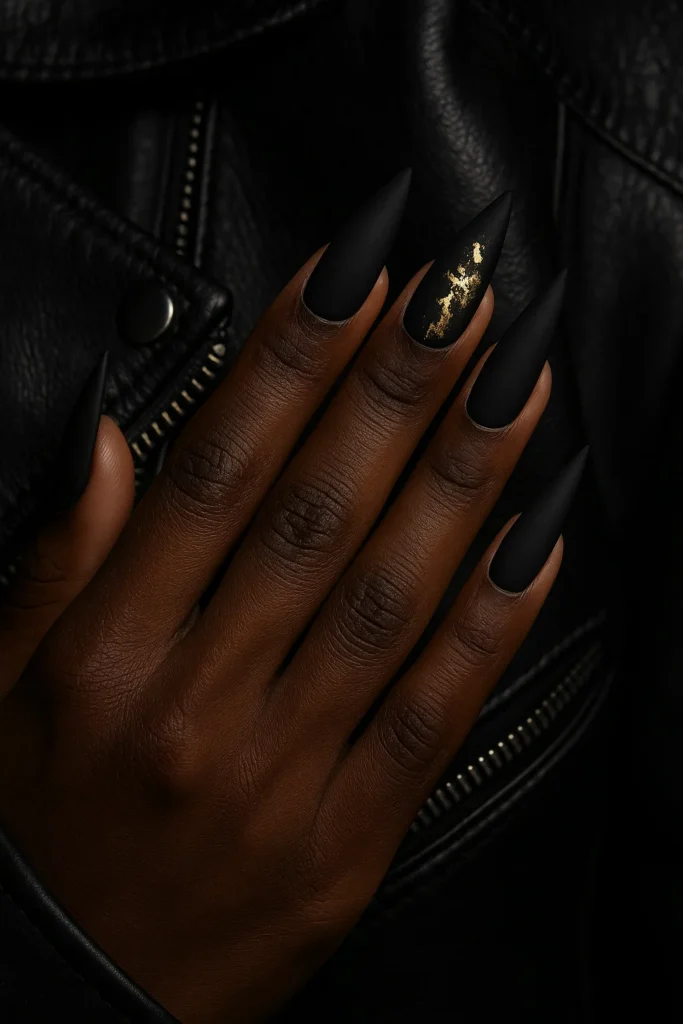 fall nails black women with trendy seasonal designs