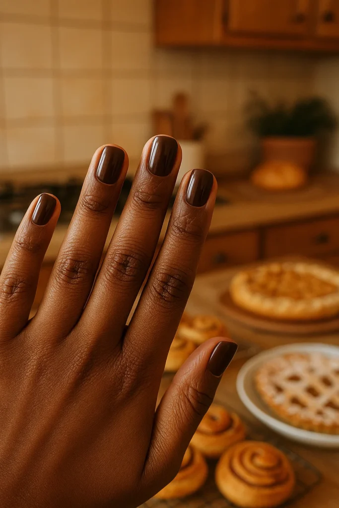 fall nails black women with trendy seasonal designs