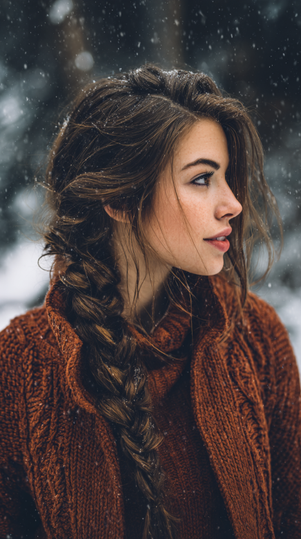 17 Cute Winter Hairstyles for Brunettes
