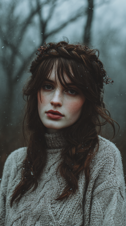 17 Cute Winter Hairstyles for Brunettes