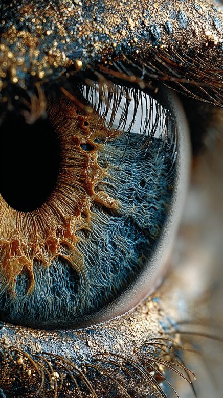 the magic of iris eye colors from blue to dark