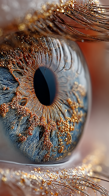 the magic of iris eye colors from blue to dark