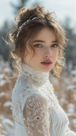 christmas party hairstyles with festive accessories