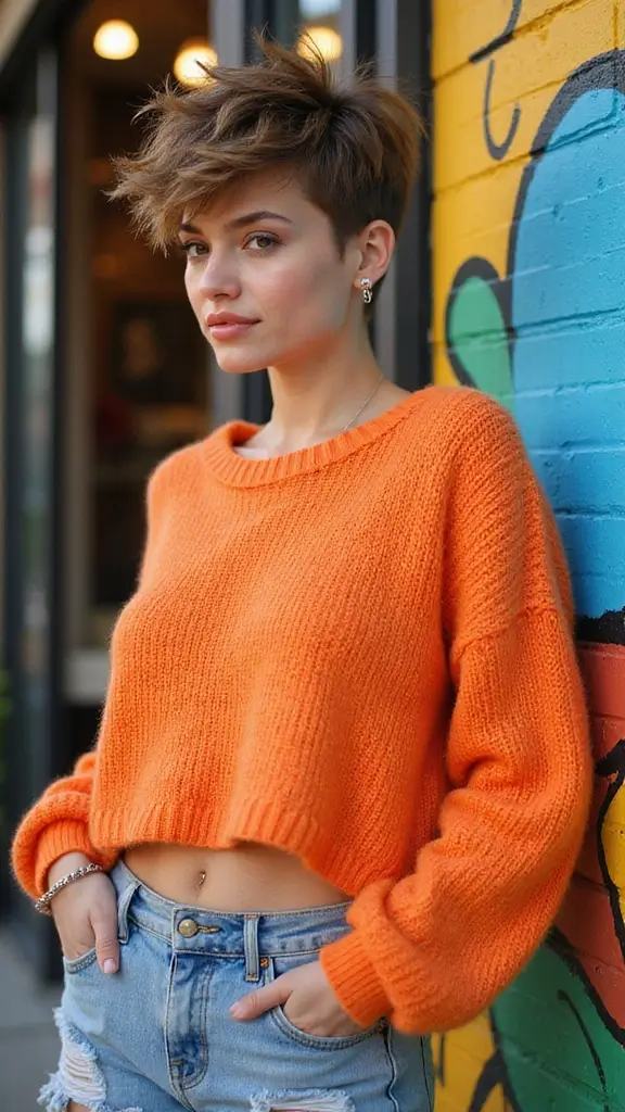 25 Best Short Shaggy Pixie Hairstyles That Are Effortlessly Chic! - 16. Messy Spiked Pixie
