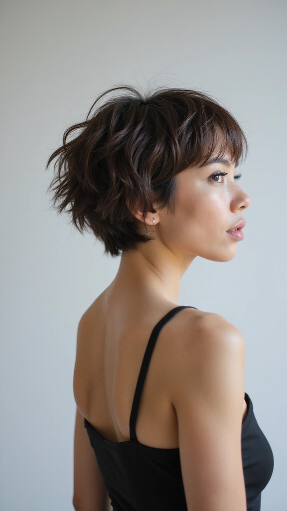 25 Best Short Shaggy Pixie Hairstyles That Are Effortlessly Chic! - 4. Asymmetrical Shaggy Pixie