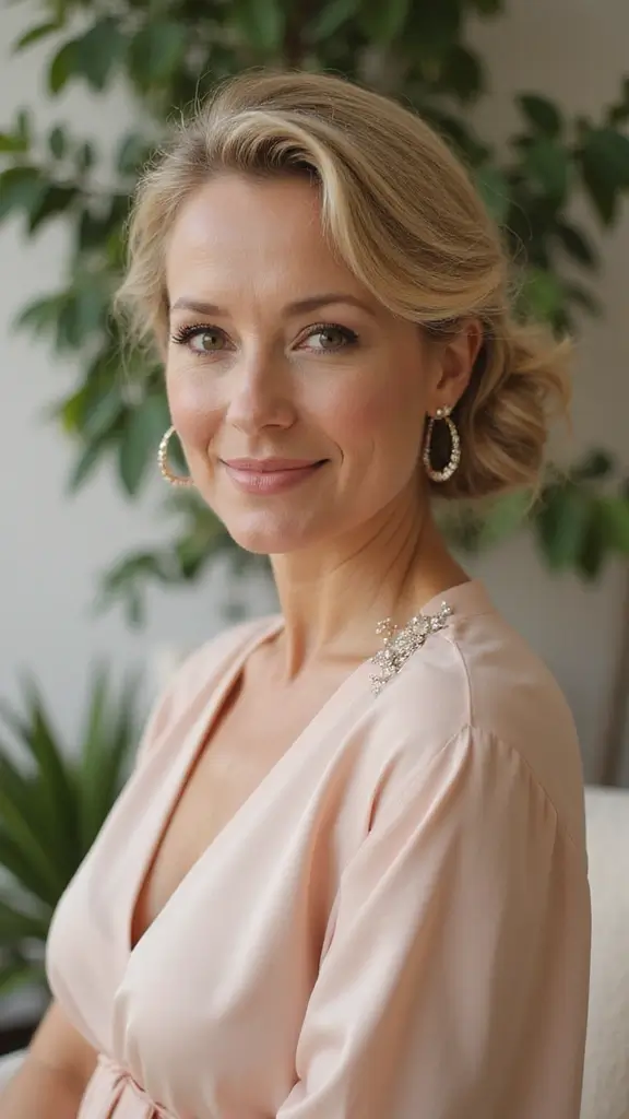 19+ Stunning Mother of the Groom Hairstyles Over 50 for a Chic Look (Half up, short, medium, Updo)