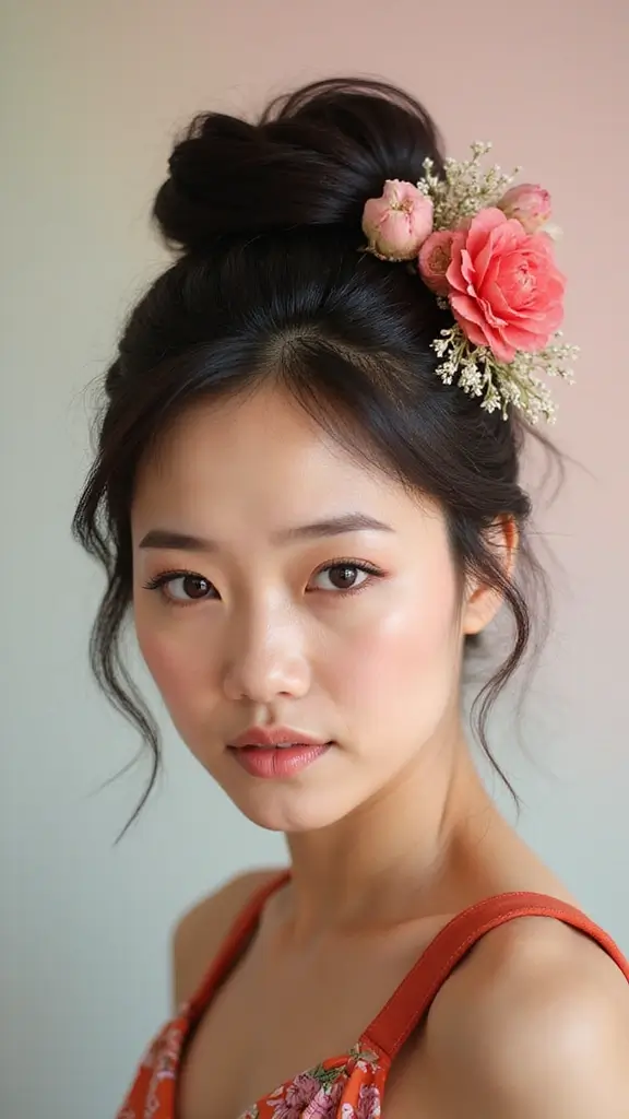 12 Attractive Hoko Hairstyles for Long Hair: Shine at Night