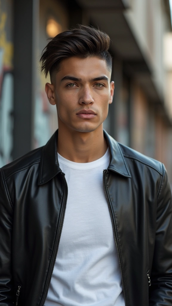 Discover 25 Jaw-Dropping French Crop Haircuts with Mid Fade You Must Try! - 18. French Crop with Angular Fade