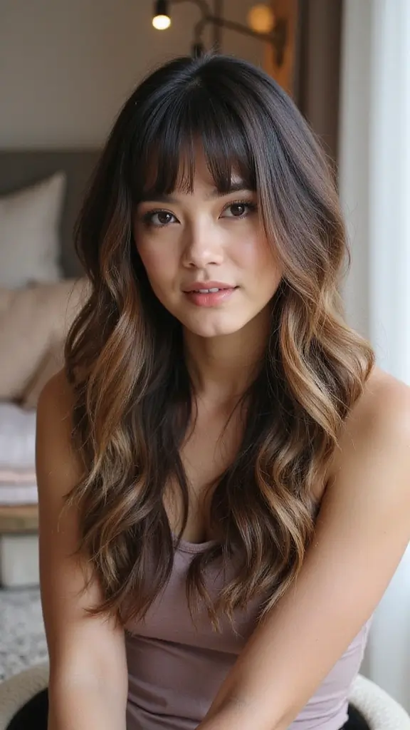 27 Stylish French Haircuts for Medium Length Hair That Will Leave You Breathless! - 3. Soft Curtain Bangs