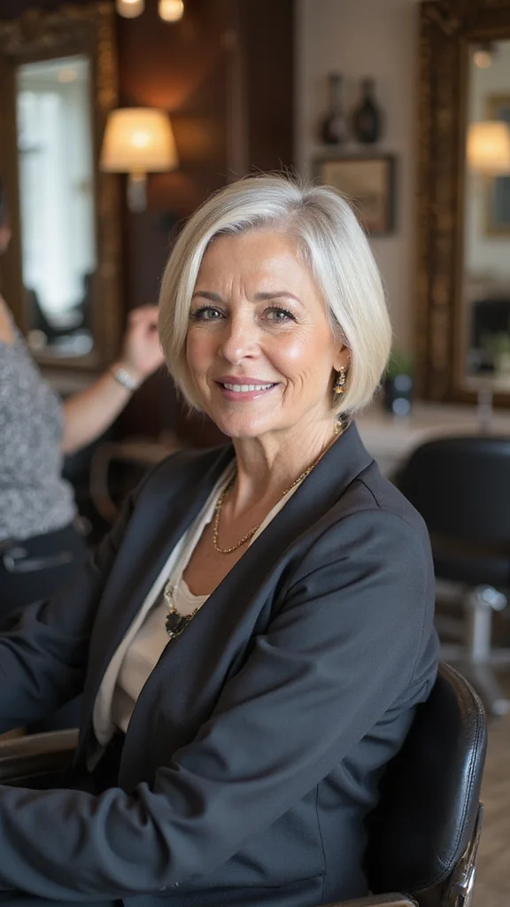 20 Chic Short Hairstyles for Women Over 60 That Are Effortlessly Easy! - 6. Classic Tapered Cut 1