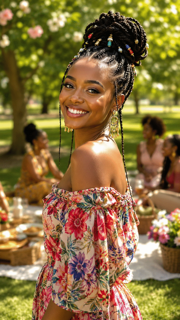 Moisture retention and hair health benefits of protective styles
